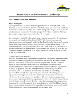 Marin School of Environmental Leadership