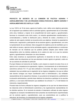Proyecto de Decreto - Junta de Castilla y León