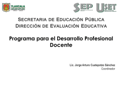 Presentación de PowerPoint - Dirección de Evaluación Educativa