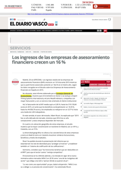 El Diario Vasco - Consejo General de Economistas