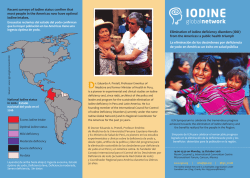 Elimination of iodine deficiency disorders (IDD)