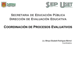 Diapositiva 1 - Dirección de Evaluación Educativa