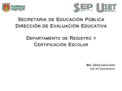 Diapositiva 1 - Dirección de Evaluación Educativa