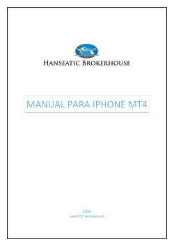 Manual de Metatrader para Iphone