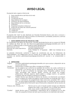 aviso legal - Gabinete Psicopedagógico Tenerife