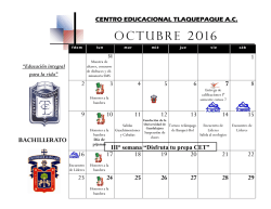 octubre 2016 - centro educacional tlaquepaque, ac