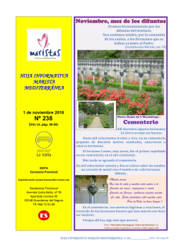Nº 238 Cementerio ES - Provincia Marista Mediterránea