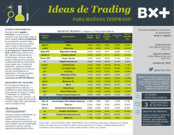 Ideas de Trading - Blog Grupo Financiero BX+