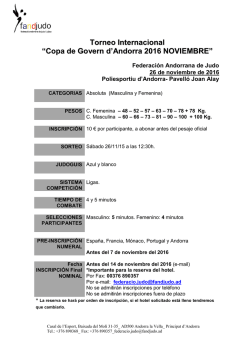 Circular Torneo Internacional Judo Absoluto Andorra 26-11
