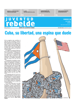 Cuba, su libertad, una espina que duele