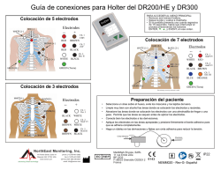 Guía de conexiones para Holter del DR200/HE y DR300