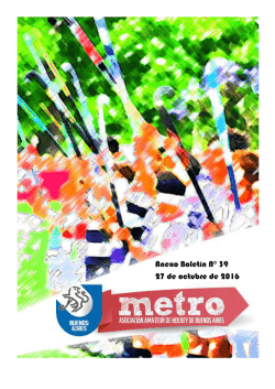 Anexo Boletín N° 39 - Asociación Amateur de Hockey de Buenos Aires