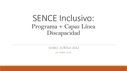 SENCE Inclusivo: Programa + Capaz Línea Discapacidad