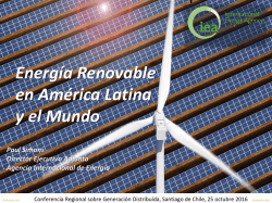 Energía Renovable en América Latina y el Mundo