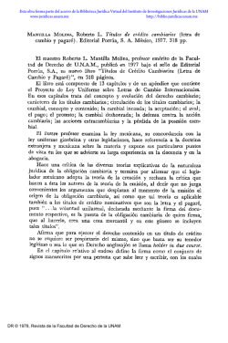 Mantilla Molina, Roberto L., Titulos de crédito cambiarios (Letra de