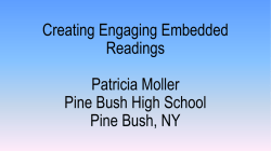 What is embedded reading?