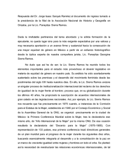 Respuesta del Dr. Jorge Isaac Sarquís Ramírez al documento de