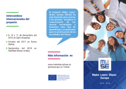 Make: Learn: Share: Europe Intercambios - Empleo