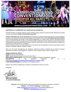 Invitación ADI Panamá 2016
