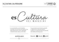 Es Cultura - USJ Magazine