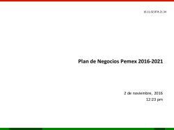 Plan de Negocios Pemex 2016-2021