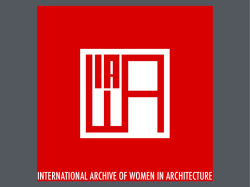 international archive of women in architecture