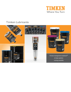 The Timken Company | Rodamientos y componentes de transmisión
