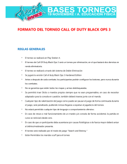 formato del torneo call of duty black ops 3