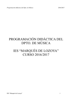Música - IES Marqués de Lozoya