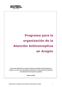 Programa de Anticoncepción de Aragón