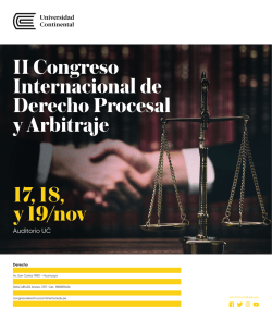 Participa en el II Congreso Internacional de Derecho Procesal y