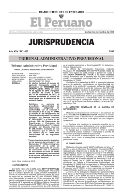 tribunal administrativo previsional - Peruana