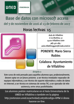 bases de datos con access - Ayuntamiento de Villablino