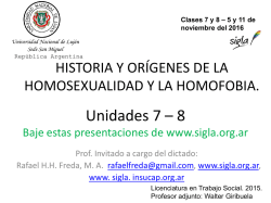 Diapositiva 1 - Sociedad de Integración Gay Lésbica Argentina