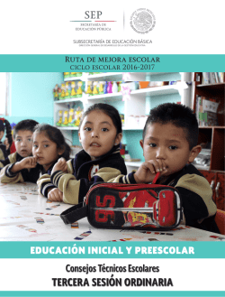 Preescolar - Subsecretaría de Educación Básica