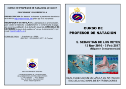 curso de profesor de natacion - Real Federación Española de