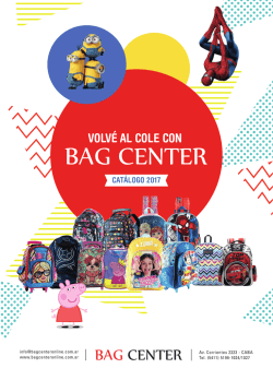 catalogo - Bag Center