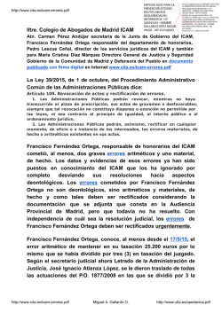 Iltre. Colegio de Abogados de Madrid ICAM La Ley 39/2015