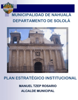 Plan Estratégico Institucional 2016