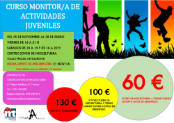 curso monitor/a de actividades juveniles 100 € 130