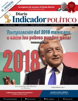 Trumpización del 2018 mexicano, o cómo los pobres pueden ganar