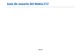 Guía de usuario del Nokia E72