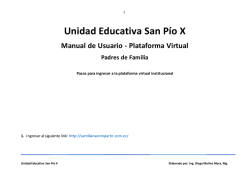 Manual Plataforma Santillana - Unidad Educativa “San Pío X”
