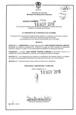 decreto 1818 del 10 de noviembre de 2016