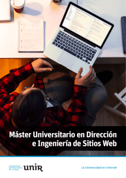 Máster Universitario en Dirección e Ingeniería de Sitios Web