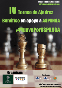 IV Torneo benéfico en apoyo a Aspanoa
