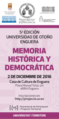 Volante Enguera 2016 - Universitat de València