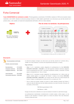 Ficha Comercial 100% - Santander Asset Management