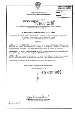 decreto 1825 del 10 de noviembre de 2016