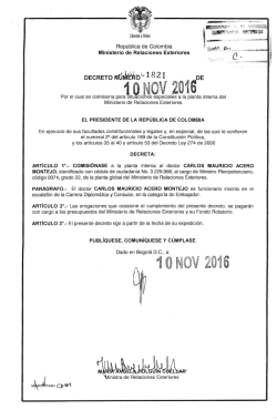 decreto 1821 del 10 de noviembre de 2016